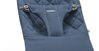 BabyBjörn Hamaca Bliss, Algodón, Acolchado clásico, Azul medianoche sillamecedorabebe.com